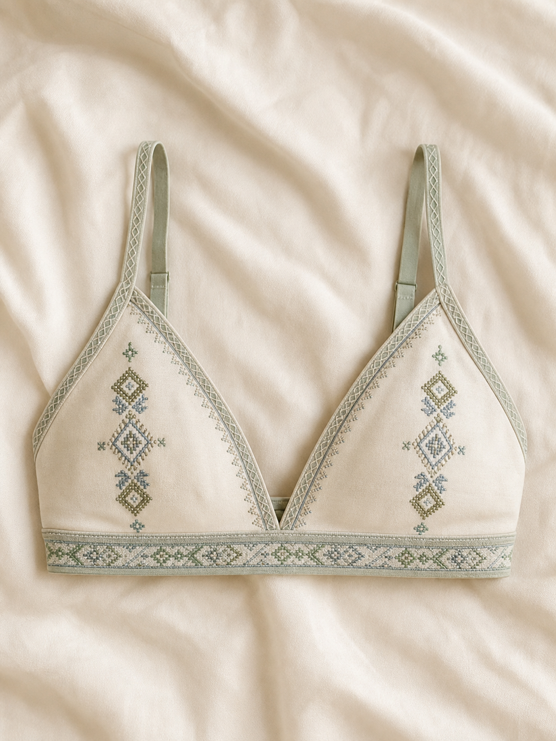 The Samal Bralette in Chalk